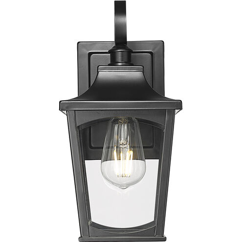 Curry 1 Light 12.62 inch Powder Coated Black Outdoor Wall Sconce